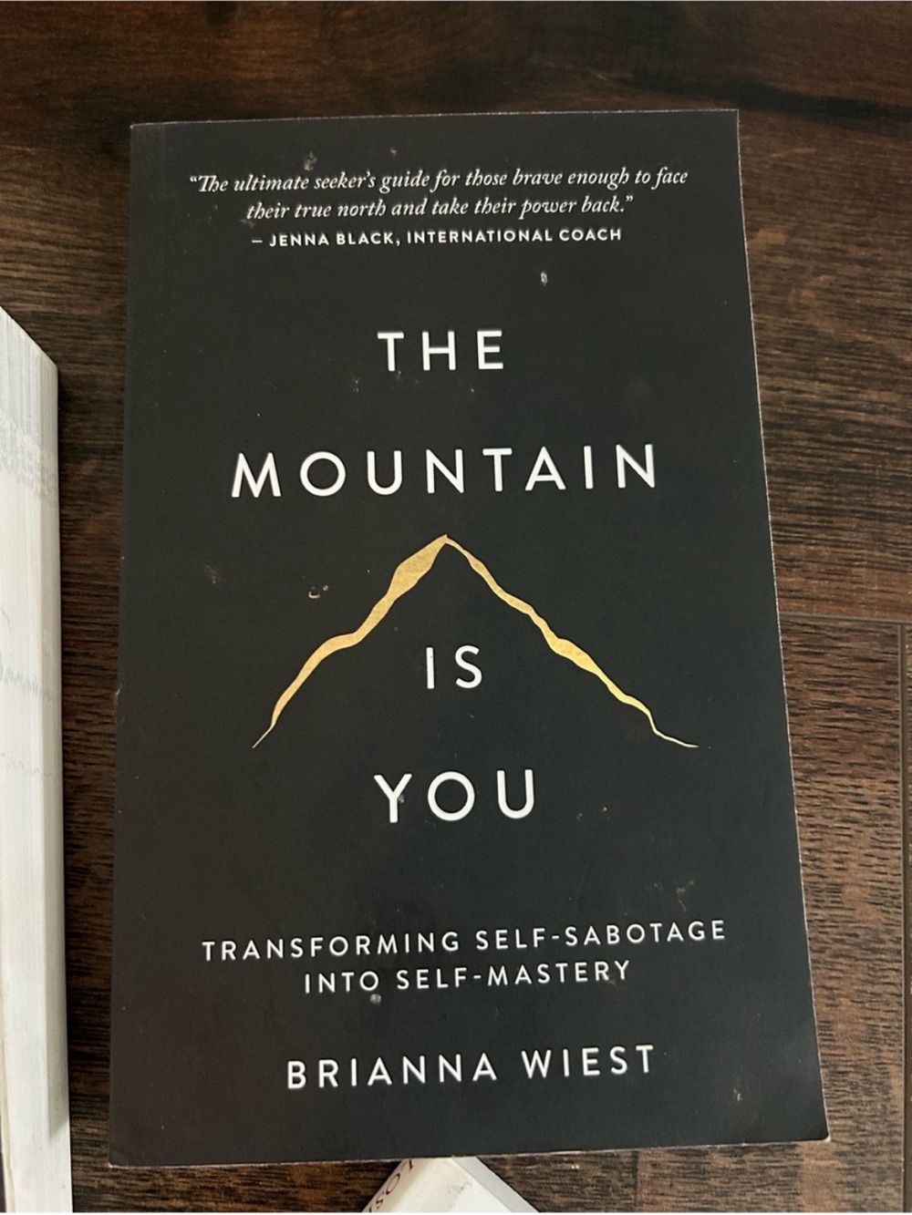 "The Mountain Is You" Wall Art Print - Black & Gold
